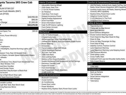 Used 2025 Toyota Tacoma SR5 AWD/4WD image 19