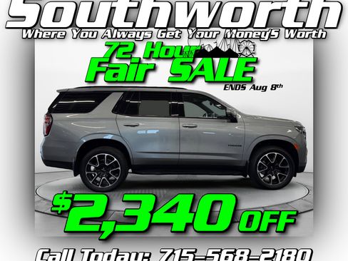 Used 2024 Chevrolet Tahoe RST w/ Luxury Package AWD/4WD image 1