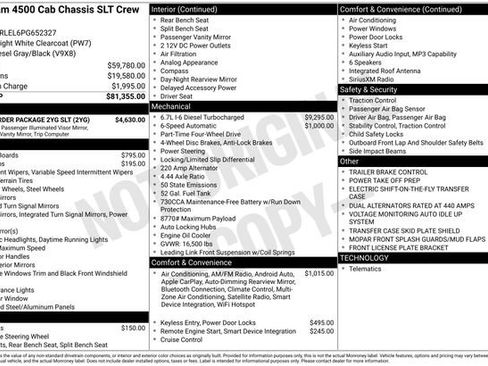 New 2023 RAM 4500 SLT w/ Quick Order Package 2YG SLT image 4