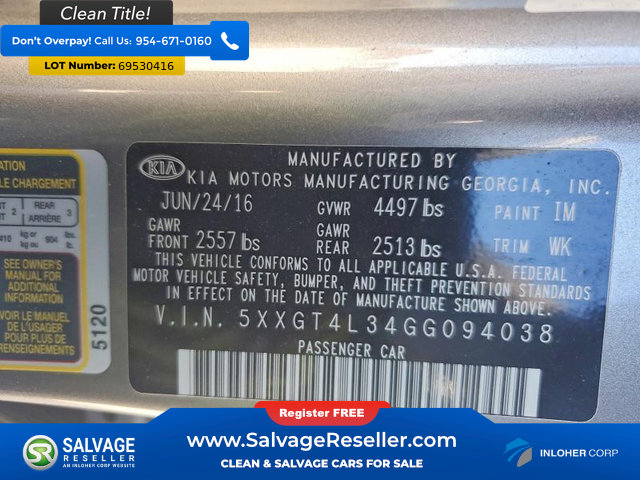 Used 2016 Kia Optima LX FWD image 16