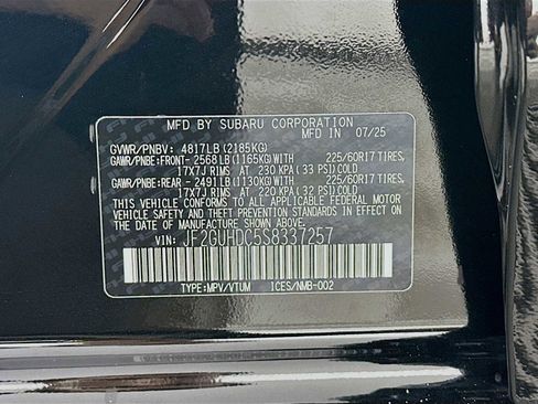 Certified 2025 Subaru Crosstrek 2.0i Premium AWD/4WD image 29