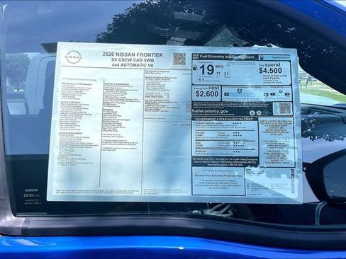New 2026 Nissan Frontier SV w/ Tow Package AWD/4WD image 12