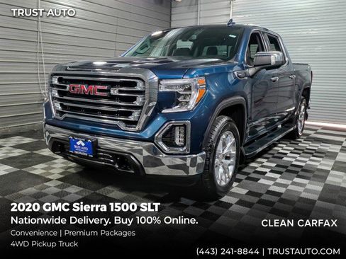 Used 2020 GMC Sierra 1500 SLT w/ SLT Premium Package AWD/4WD image 1