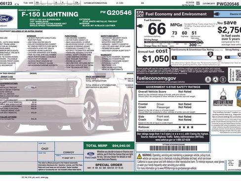 Used 2023 Ford F150 Lightning Platinum image 2