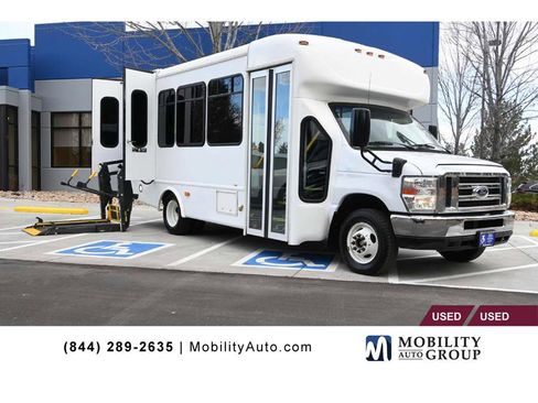 Used 2016 Ford E-350 and Econoline 350 Super Duty w/ Shuttle Bus Prep Package image 1
