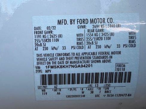 Certified 2022 Ford Explorer ST-Line AWD/4WD image 23