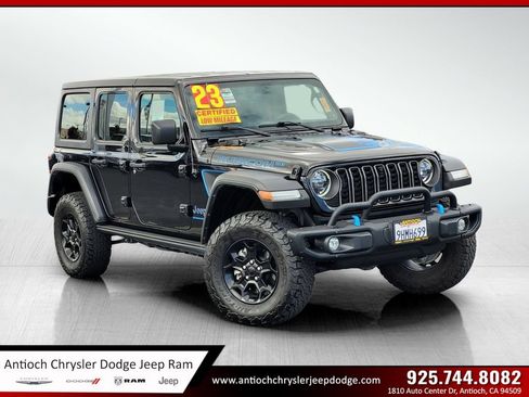 Certified 2023 Jeep Wrangler Unlimited Rubicon 4xe AWD/4WD image 1