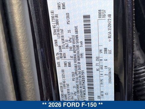 New 2026 Ford F150 XLT AWD/4WD image 21