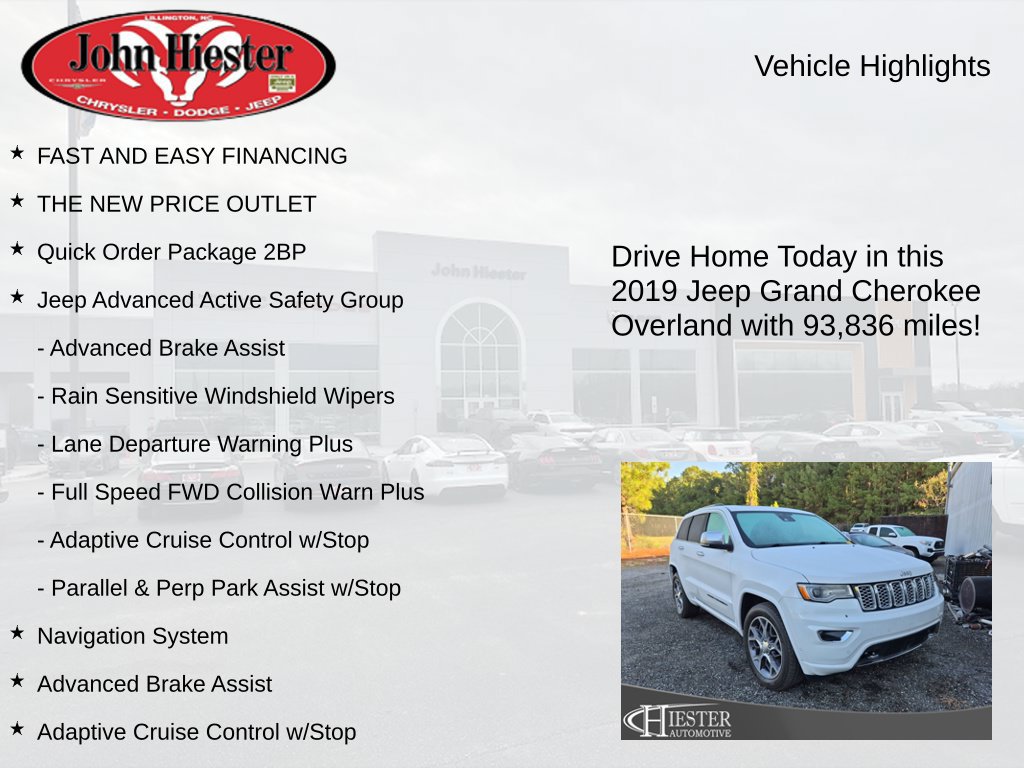 Used 2019 Jeep Grand Cherokee Overland RWD image 5