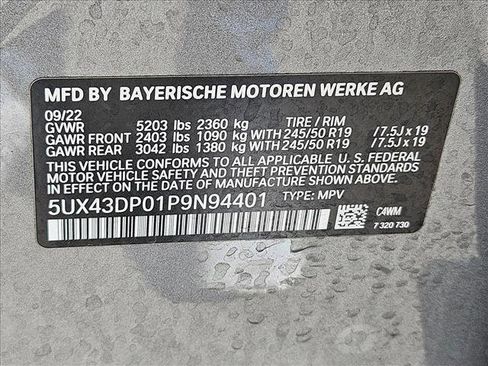 Used 2023 BMW X3 sDrive30i w/ Premium Package image 24