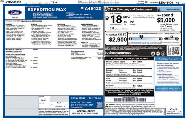 Used 2025 Ford Expedition Max Platinum w/ Driver's Package AWD/4WD image 5