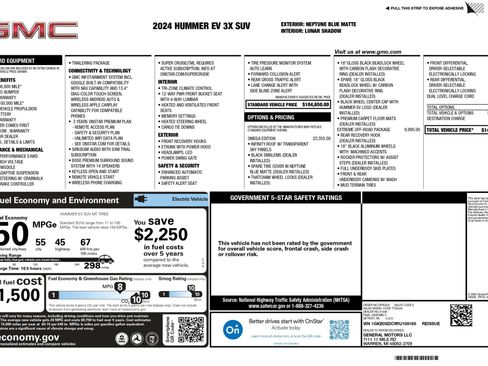 Used 2024 GMC Hummer EV 3X w/ Omega Edition image 3