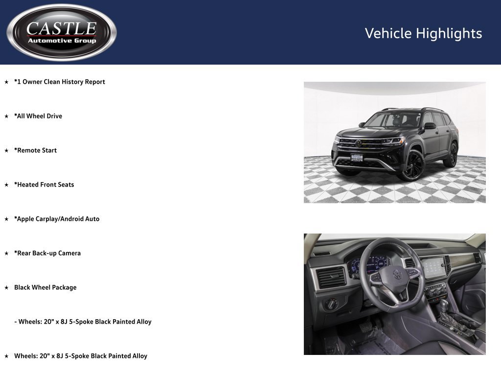 Used 2023 Volkswagen Atlas SE w/ Black Wheel Package AWD/4WD image 4