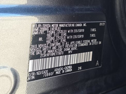 Used 2021 Toyota RAV4 XLE Premium AWD/4WD image 12