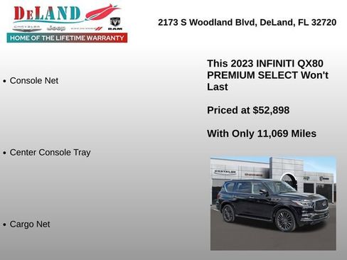Used 2023 INFINITI QX80 Premium Select w/ Cargo Package image 19