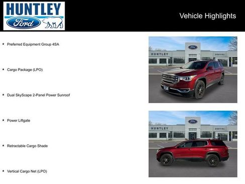 Used 2019 GMC Acadia SLT w/ LPO, Cargo Package image 2