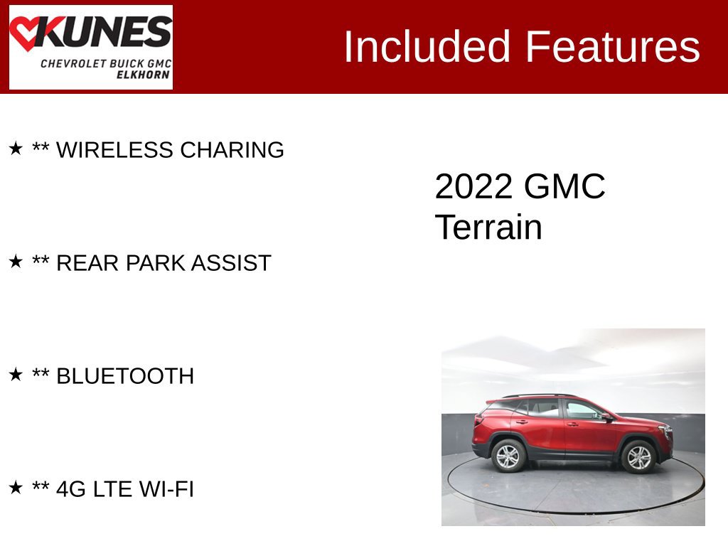 Used 2022 GMC Terrain SLE w/ Driver Convenience Package AWD/4WD image 3