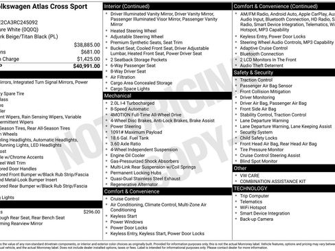 Used 2024 Volkswagen Atlas Cross Sport SE AWD/4WD image 4