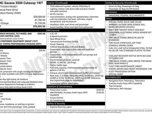 Used 2017 GMC Savana 3500 Work Van image 7