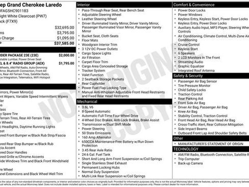 Used 2017 Jeep Grand Cherokee Laredo w/ Quick Order Package 23E image 15