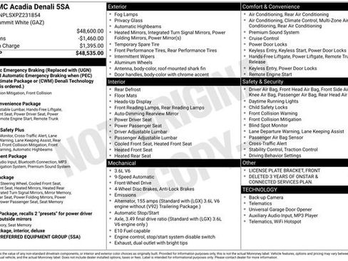 Certified 2023 GMC Acadia Denali FWD image 6