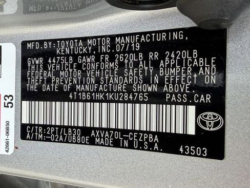 Used 2019 Toyota Camry XSE FWD image 28