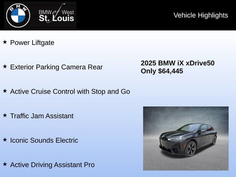 Used 2025 BMW iX xDrive50 AWD/4WD image 16