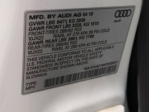 Used 2019 Audi Q8 Prestige w/ Towing Package image 59