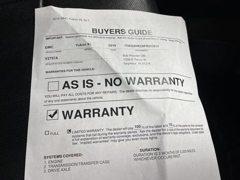 Used 2015 GMC Yukon XL SLT w/ Open Road Package image 28