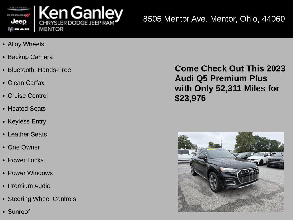 Used 2023 Audi Q5 2.0T Premium Plus w/ Premium Plus Package AWD/4WD image 5