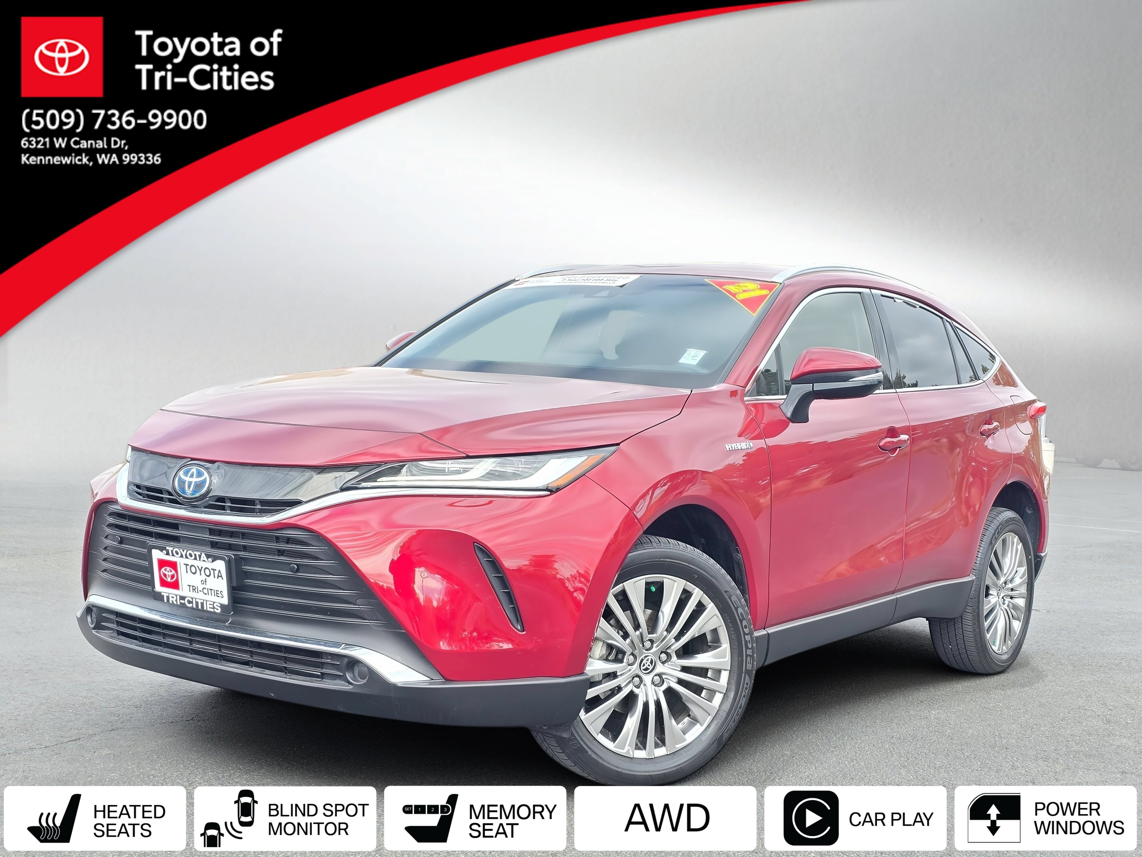 Certified 2021 Toyota Venza XLE w/ Softex Package AWD/4WD image 2
