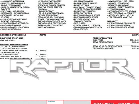 Used 2024 Ford F150 Raptor AWD/4WD image 2