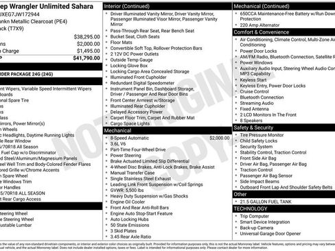 Used 2018 Jeep Wrangler Unlimited Sahara image 6