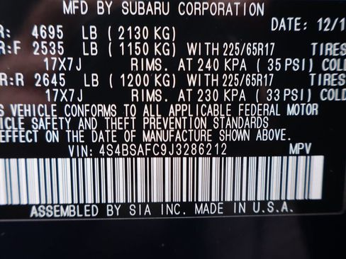 Used 2018 Subaru Outback 2.5i Premium AWD/4WD image 46