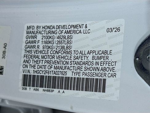 New 2026 Honda Accord EX-L image 23