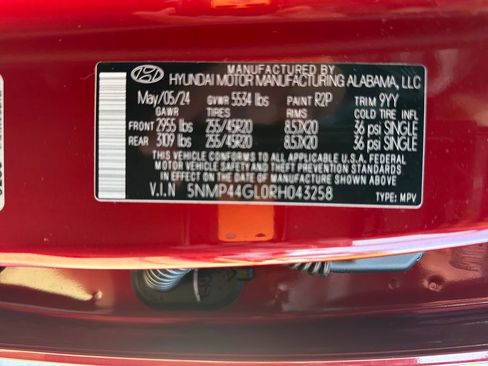 Used 2024 Hyundai Santa Fe Limited FWD image 39