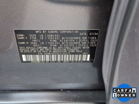 Certified 2025 Subaru Outback Touring XT image 52