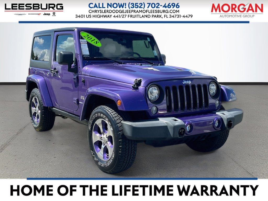 Used 2018 Jeep Wrangler Sahara w/ Connectivity Group AWD/4WD image 1