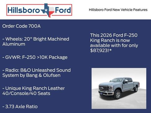 New 2026 Ford F250 King Ranch w/ Chrome Package image 10