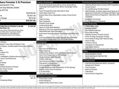 Used 2017 Subaru Forester 2.5i Premium