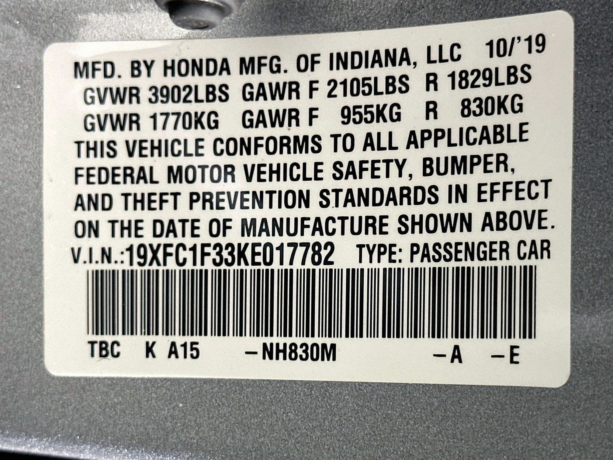 Used 2019 Honda Civic EX image 12
