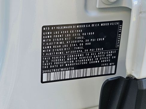 New 2026 Volkswagen Taos S image 32