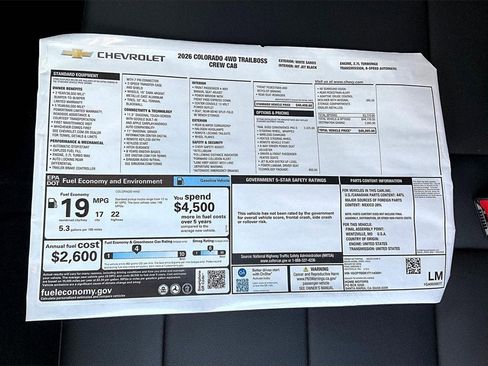 New 2026 Chevrolet Colorado Trail Boss image 14