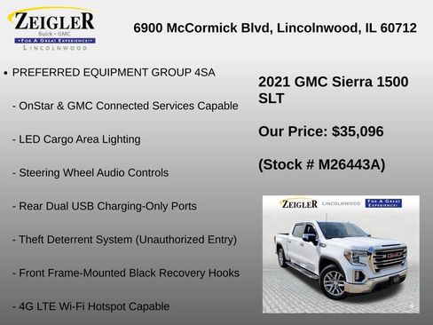 Used 2021 GMC Sierra 1500 SLT AWD/4WD image 24