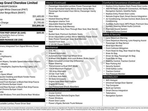 Used 2023 Jeep Grand Cherokee Limited w/ Trailer Tow Prep Group (B) AWD/4WD image 15