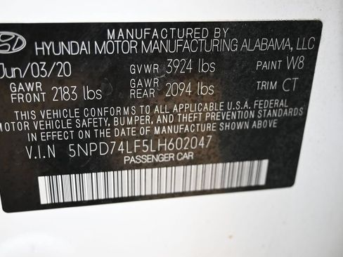 Used 2020 Hyundai Elantra SE w/ Cargo Package (C1) FWD image 38