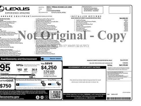 Used 2023 Lexus RZ 450e Premium image 2