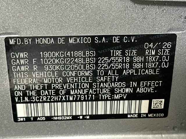 Certified 2026 Honda HR-V EX-L image 34