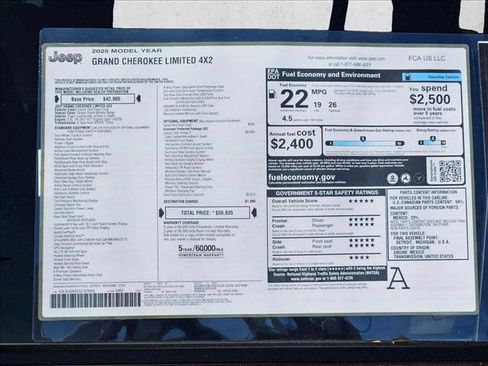 New 2025 Jeep Grand Cherokee Limited image 17