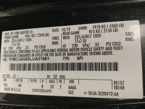 Used 2020 Ford Escape SE image 33